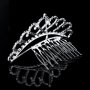 Коронка тиара Сърца метална сребриста корона забождане в коса прическа сватба детска дамска, снимка 2