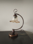 Красива  лампа с абажур от стъкло.
 , снимка 2