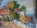 Маслена картина,, Старият Созопол "-подписана., снимка 3