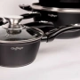 Комплект съдове за готвене Cheffinger от лят алуминий с мраморно покритие – 10 части, снимка 4