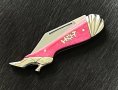 Колекционерски, удобен сгъваем джобен нож. Small Leg Knife Hot Pink (RR971), снимка 3