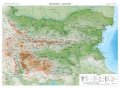 Природногеографска стенна карта на България - 100/140 см., снимка 1 - Енциклопедии, справочници - 30479925