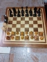 Шах табла 48/48 от соца с дървени фигури и пулове, снимка 9