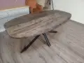 Дървена трапезна маса от тъмно дърво, снимка 9