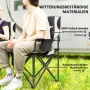 Комплект от 2 сгъваеми стола Outsunny, сгъваеми къмпинг столове , снимка 7