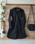 Черна рокля тип риза памучна материя ASOS, снимка 1