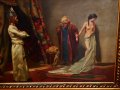 Картина масло-Rudolf Ernst/Търговец продава робиня на султан Baezit 2/, снимка 11