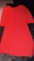 Червена рокля плетена с 3/4 ръкав , снимка 1 - Рокли - 34457880