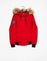 Bershka - 55% Дамско зимно червено яке S размер, снимка 3