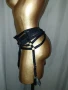 Черен колан с 4 метални жартиери за чорапи , снимка 6