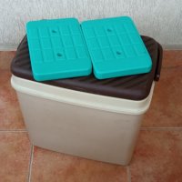 Хладилна чанта кутия с 2 с големи охлаждащи елемента - неползвана , снимка 1 - Хладилни чанти - 40651783