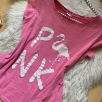 Розова тениска, снимка 2 - Тениски - 40521639