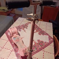 Детска тротинетка - розова сгъваема метална със спирачка и звънче, снимка 3 - Ролери, кънки - 38903667