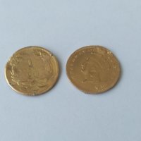 Златни Долара от 1886 г-22 к  2 броя Оригинални , снимка 1 - Нумизматика и бонистика - 35119840
