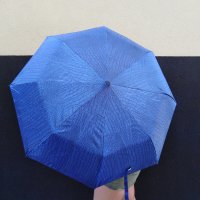 1555 Сгъваем автоматичен чадър за дъжд двоен автомат 97см диаметър, снимка 4 - Други - 29908680
