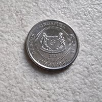 Монети. Сингапур. 10 и 10 цента . 1969 и 2013 година., снимка 4 - Нумизматика и бонистика - 36857233