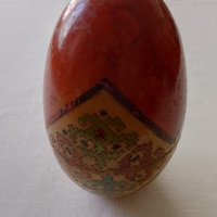 19 век дървено руско яйце ръчно рисувано, снимка 2 - Колекции - 42447513