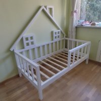 Детско легло тип къщичка Монтесори , снимка 2 - Мебели за детската стая - 42798134