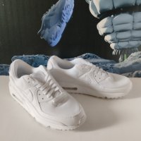 Нови Nike Air Max 90 Triple White Дамски Маратонки Номер 40,5 / 25,5см, снимка 6 - Маратонки - 44473593