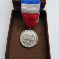 Френски сребърен медал, снимка 4 - Антикварни и старинни предмети - 35098815