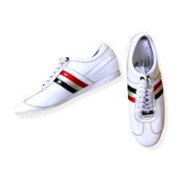Мъжки обувки D&G Dolce & Gabanna White 3-Stripe размер 45 бели, снимка 1 - Маратонки - 29583260