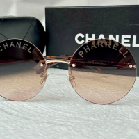 CH 2024 дамски слънчеви очила с лого квадратни, снимка 8 - Слънчеви и диоптрични очила - 44658028