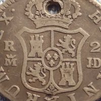 Сребърна монета 2 реала 1785г. Карлос трети Мадрид Испания 13785, снимка 7 - Нумизматика и бонистика - 42900609