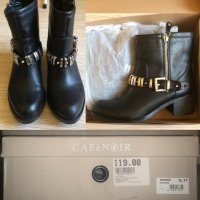 Обувки-Боти, скъп бранд Cafe Noir, Нови, № 37, закупени за 119лв-етикет, предлагам ги за 55 лв, снимка 1 - Дамски боти - 24103484