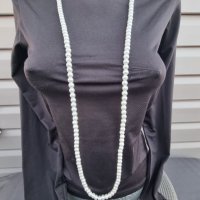 Дълъг перлен гердан , снимка 7 - Колиета, медальони, синджири - 39235940