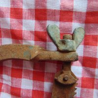 Автентична стара кована ножовка трион, снимка 4 - Колекции - 29092446