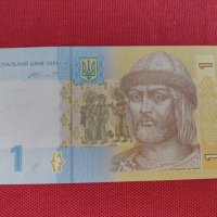 Рядка банкнота 1 гривня 2014г. Украйна непрегъвана за колекция 28123, снимка 1 - Нумизматика и бонистика - 37117134