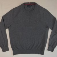 Tommy Hilfiger оригинален пуловер XS памучен пуловер блуза, снимка 1 - Пуловери - 34292777