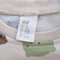 Детска блуза H&M 9-12 месеца, снимка 3 - Бебешки блузки - 42814269