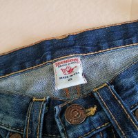 Original Vintage TRUE RELIGION Jeans Women's Denim Shorts, снимка 4 - Дънки - 38131875