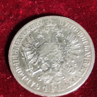 Две сребърни монети - голяма рядкост. Флориан, австрийски I едната - 1859, другата от 1862., снимка 2 - Колекции - 44928969