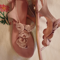 Сандали в цвят пепел от рози, снимка 5 - Детски сандали и чехли - 44769051