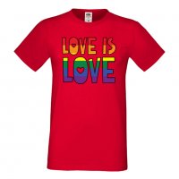  Мъжка тениска Love is Love 1 multicolor Прайд,Празник.Повод,Изненада, снимка 11 - Тениски - 37103142