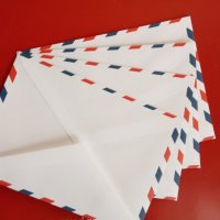 Пощенски пликове за въздушна поща, снимка 1 - Ученически пособия, канцеларски материали - 38931050