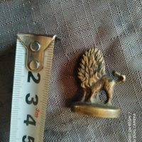 стар бронзов печат-лъв, снимка 2 - Антикварни и старинни предмети - 33821799