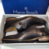 Разкошни мъжки обувки от естествена кожа MARCO BONELLI №47, снимка 11 - Официални обувки - 35044062
