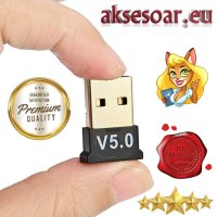 Безжичен USB адаптер Мини Bluetooth 5.0 приемник Безжичен аудио предавател за компютър лаптоп таблет, снимка 12 - За дома - 40820561