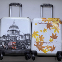 WeTravel пътнически куфар за ръчен багаж с 4ри колела 360°55/40/20, снимка 6 - Куфари - 44792550
