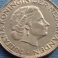 Сребърна монета 2 1/2 гулдена 1963г. Кралица Юлиана Нидерландска 29627, снимка 10 - Нумизматика и бонистика - 42755303