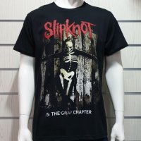 Нова мъжка тениска със ситопечат на музикалната група SLIPKNOT - The Gray Chapter, снимка 1 - Тениски - 30155531