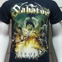 Нова мъжка тениска със ситопечат на музикалната група SABATON - Heroes on tour, снимка 9 - Тениски - 30162504
