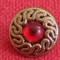 Старо копче възрожденски стил с камък много красив стилен 28620, снимка 3 - Други ценни предмети - 37235700