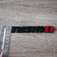 Nissan Nismo Нисмо черен с червено надпис стикер, снимка 3 - Аксесоари и консумативи - 42814560
