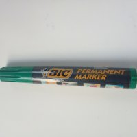 Перманентен маркер BIG - цвят зелен и черен, снимка 1 - Ученически пособия, канцеларски материали - 37639657