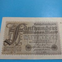 Райх банкнота - 500 Милиона марки 1923 година Германия - за колекция - 18892, снимка 2 - Нумизматика и бонистика - 31186523
