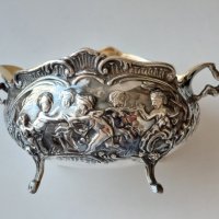 Стара немска сребърна 800 захарница/сребърни чаши,сребро, снимка 7 - Антикварни и старинни предмети - 44807752